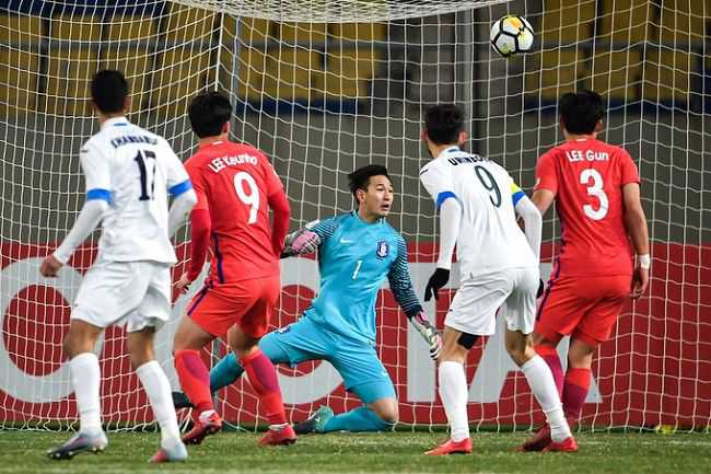 Футболисты Узбекистана обыграли команду Южной Кореи в экстра-таймах