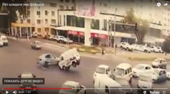 Самые страшные ДТП в Ташкенте (ВИДЕО)