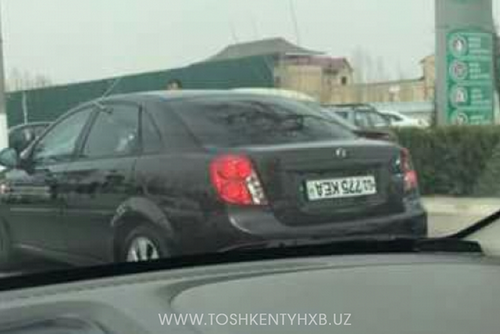 В Ташкенте оштрафован водитель автомобиля с перевернутым номером