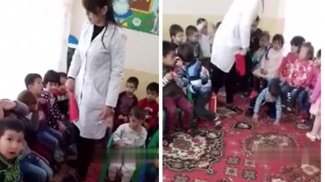 В одном из детских садов столицы воспитательница избивает детей (видео 18+)