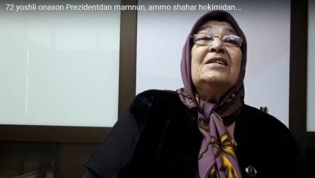 Почему 72-летняя женщина недовольна хокимом столицы? (видео)