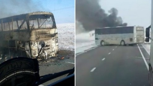 В Казахстане завершено расследование по факту возгорания автобуса, повлекшего смерть 52 граждан Узбекистана