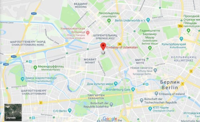 В Германии посольство Узбекистана эвакуировано из-за найденной бомбы