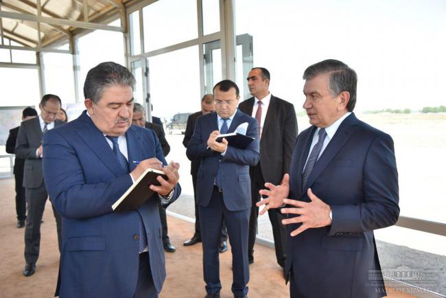 Президент ознакомился со строительством нового аэропорта