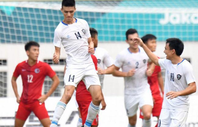Олимпийская сборная Узбекистана забила три гола  в ворота Гонконга