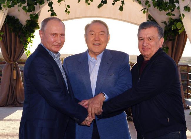 Мирзиёев, Путин и Назарбаев провели переговоры
