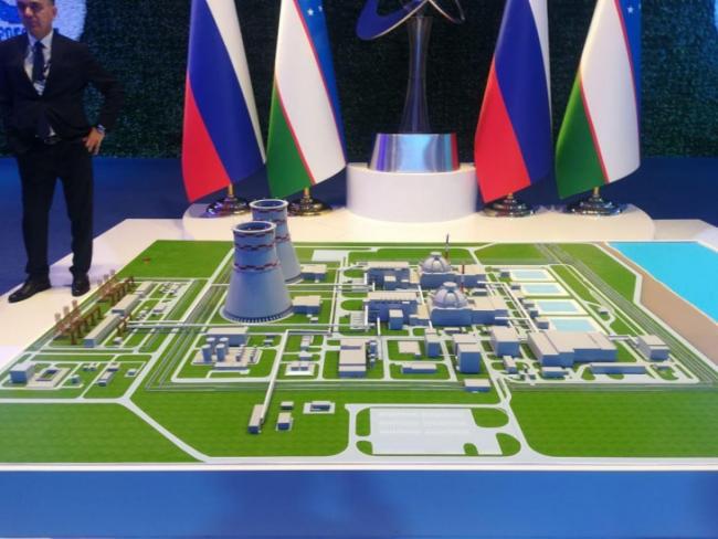 Опубликованы первые фотографии макета АЭС, которую построят в Узбекистане