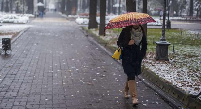В Ташкенте  ожидается дождь переходящий в снег