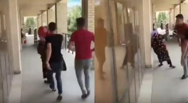 Видео: В Самарканде двое молодых людей надели пенсионерке ведро на голову и ударили по голове