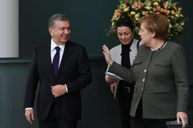 Шавкат Мирзиёев провел переговоры с канцлером Германии