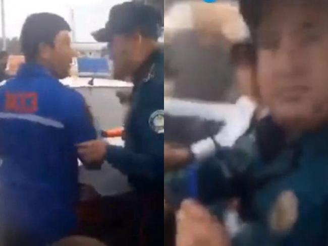 Видео: В Сурхандарье сотрудник ДПС остановил скорую с больным пациентом за нарушение ПДД