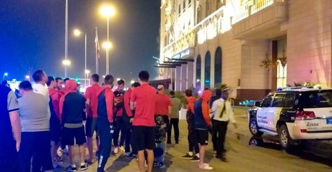 В гостинице, где расположились игроки Локомотива в Дохе, произошел пожар