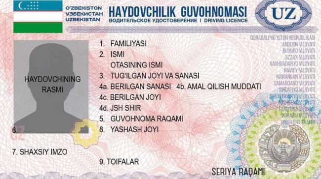 В Узбекистане внесены изменения в порядок выдачи и замены водительских удостоверений
