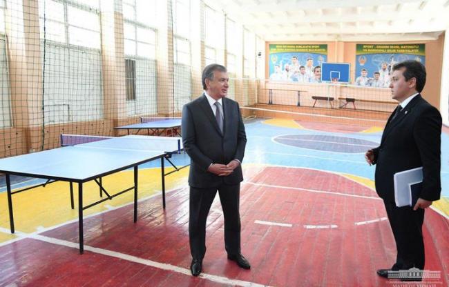 Президент побывал в школе Учтепинского района