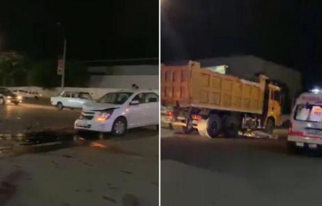 В Ташкенте водитель Lacetti сбил девушку, после чего на нее наехал грузовик