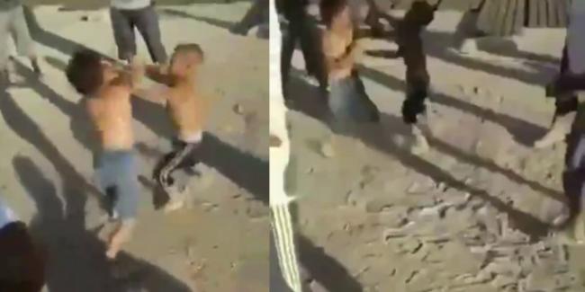 Видео: В Фергане мужчины устроили драку малолетних детей
