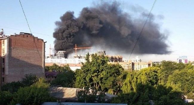 В Ташкенте произошел пожар в новостройке