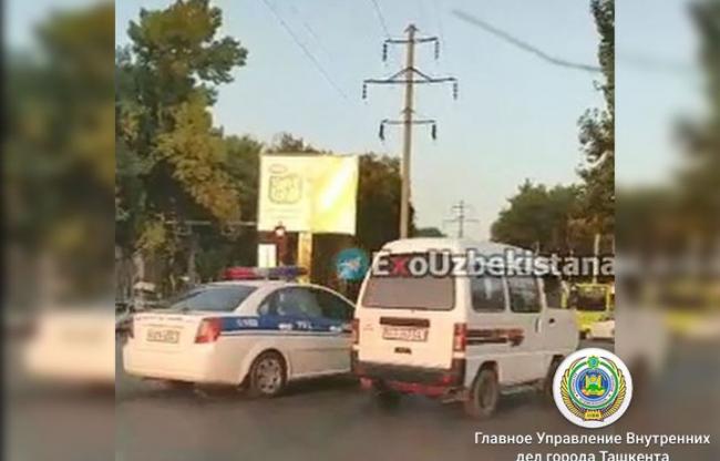 В ГУВД прокомментировали видео с погоней в Ташкенте