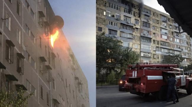 Видео: В Ташкенте в многоэтажном доме произошел пожар. Есть погибший