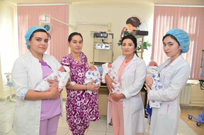 В Ташкентской области родились четверняшки