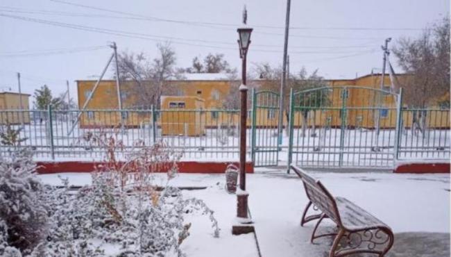 В Каракалпакстане выпал снег