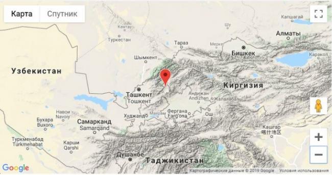 На узбекско-кыргызской границе произошло землетрясение