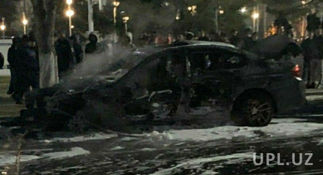 Видео: В Ташкенте столкнулись BMW и Gentra, находившиеся внутри автомобилей люди заживо сгорели
