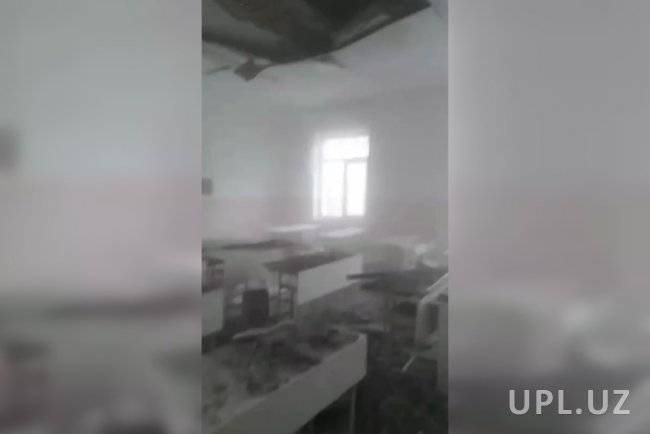 В результате землетрясения в одном из кабинетов ТАСИ обвалился потолок