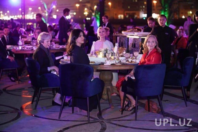 В честь Саиды Мирзиёевой, Иванки Трамп и Терезы Мэй устроили ужин в Дубае