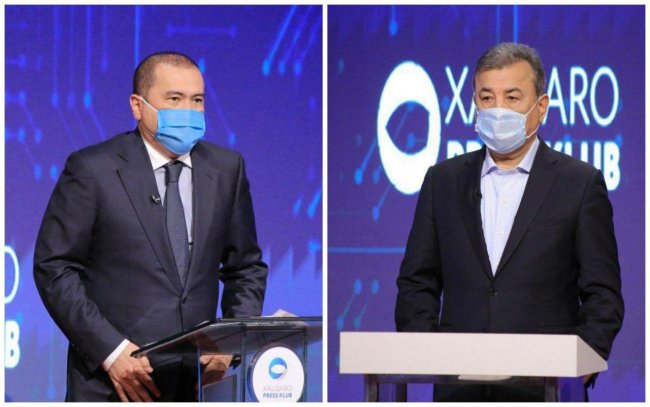 Впервые узбекские чиновники выступили в медицинских масках