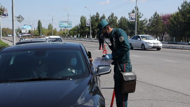 В Ташкенте в ходе рейда было выявлено 349 случаев использования автомобилей без стикера