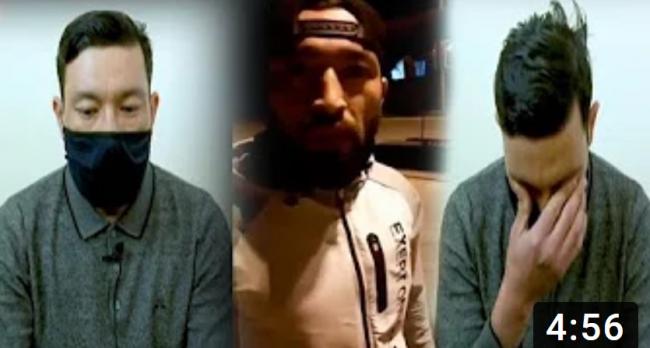 Видео: Оскорбивший сотрудников правоохранительных органов мужчина, в слезах извинился перед ними