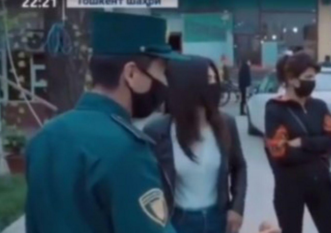 Видео: В Ташкенте парня и девушку арестовали на 15 суток за сломанную боди-камеру правоохранителя