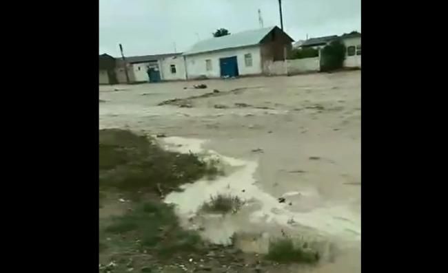 Видео: В Навоийской области 300 человек эвакуированы из-за селя