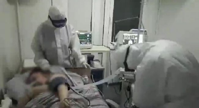 В Минздраве показали видеозапись тяжелобольного пациента с коронавирусом