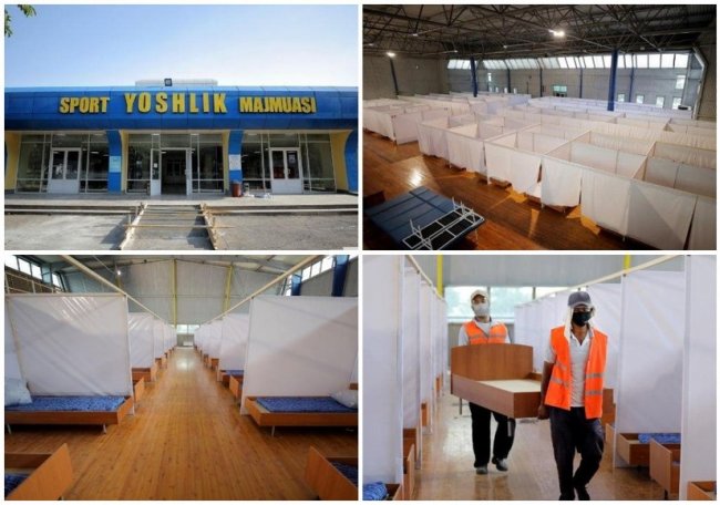 Здания спорткомплексов Ташкента будут отданы для лечения больных коронавирусом
