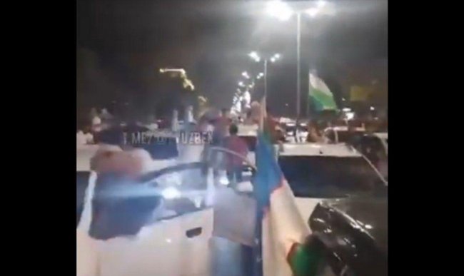 Видео: В Ташкенте автовладельцы устроили праздник с нарушением правил карантина прямо на дороге