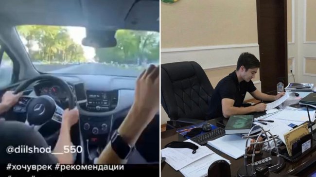 Видео: Сын хокима Алмалыка продемонстрировал езду на дорогах со скоростью 150 км/ч