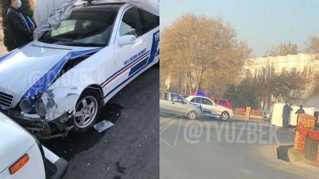 В Сырдарьинской области произошло ДТП с участием автомобилей «Нива» и «Mercedes», принадлежащий ППС