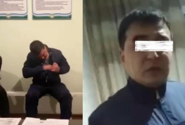 Сотрудник ГАИ Ташкентской области был уволен после скандального видео