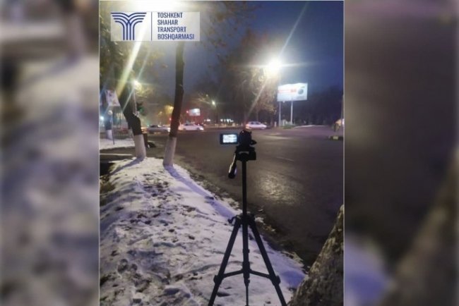 В управлении транспорта Ташкента прокомментировали информацию о появлении на дорогах переносных камер