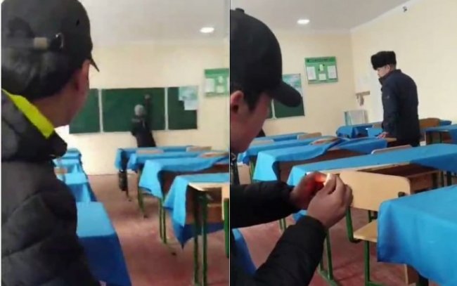 Видео: Стало известно, какое наказание получил школьник, бросивший пиротехнику во время урока