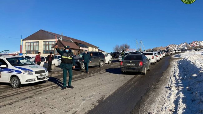 В Ташкентской области временно закрыли часть дороги в Чимган