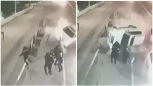 Видео: В Ташкенте водитель Toyota Land Cruiser устроил ДТП и чуть не опрокинулся на инспекторов ДПС