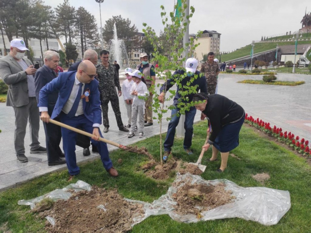 В Ташкенте высадили несколько десятков деревьев во время Международной акции «Сад памяти»