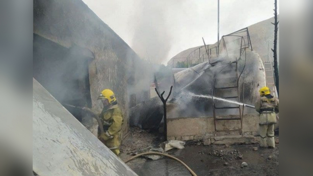 В Сурхандарьинской области произошло возгорание на автозаправочной станции, есть пострадавший