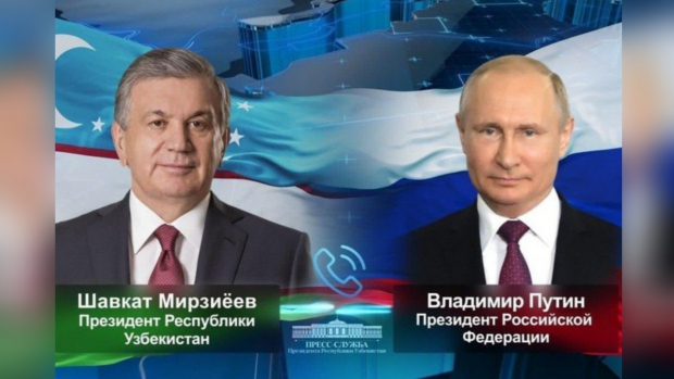 Шавкат Мирзиёев провел телефонный разговор с Президентом Российской Федерации