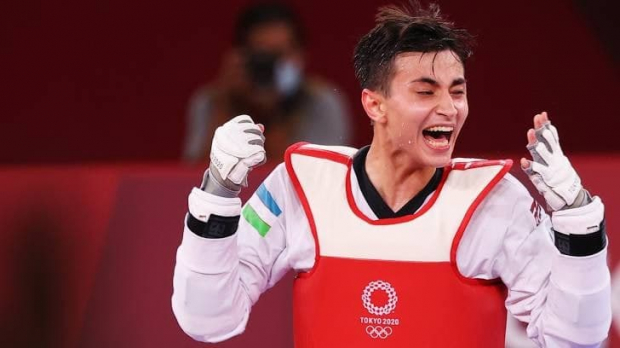 Узбекский таэквондист впервые вышел в финал на Олимпиаде