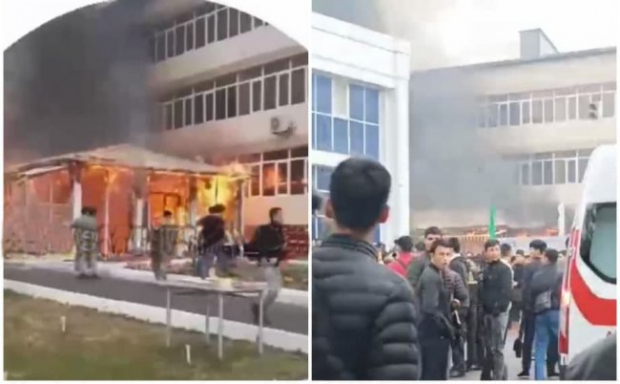 В Ташкентском техническом университете произошел пожар