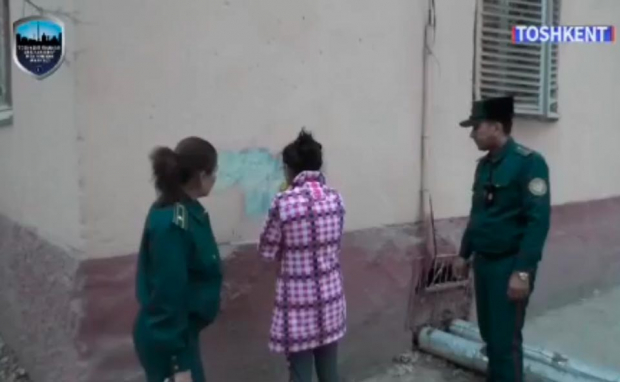 В Ташкенте девушка, рисовавшая наркограффити оштрафована на 540 тысяч сумов